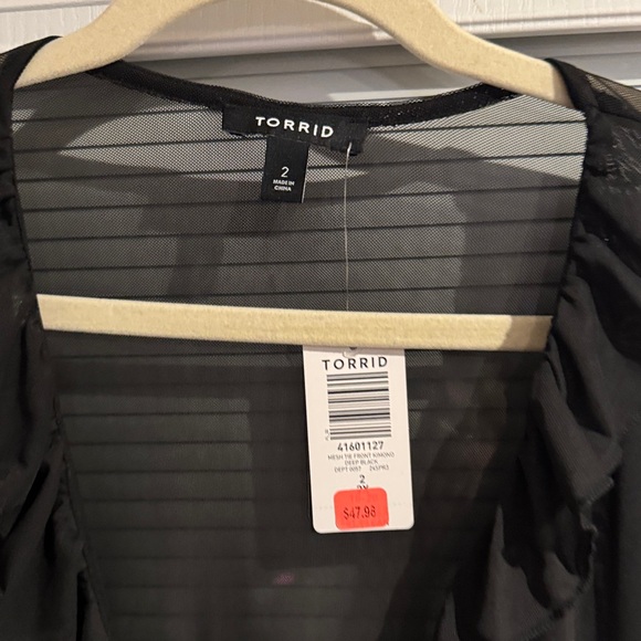 Torrid Black Ruffled Top - Picture 3 of 3